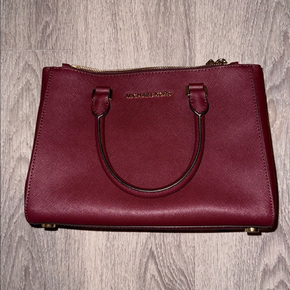 New- Michael Kors Burgundy Medium Bag